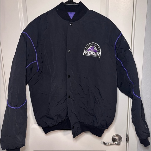Vintage Colorado Rockies Baseball Starter Jacket - Picture 1 of 6